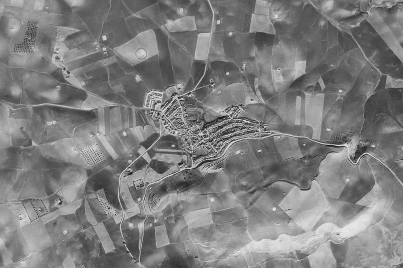 Ortofoto de 1956-1957 del núcleo de Valenzuela