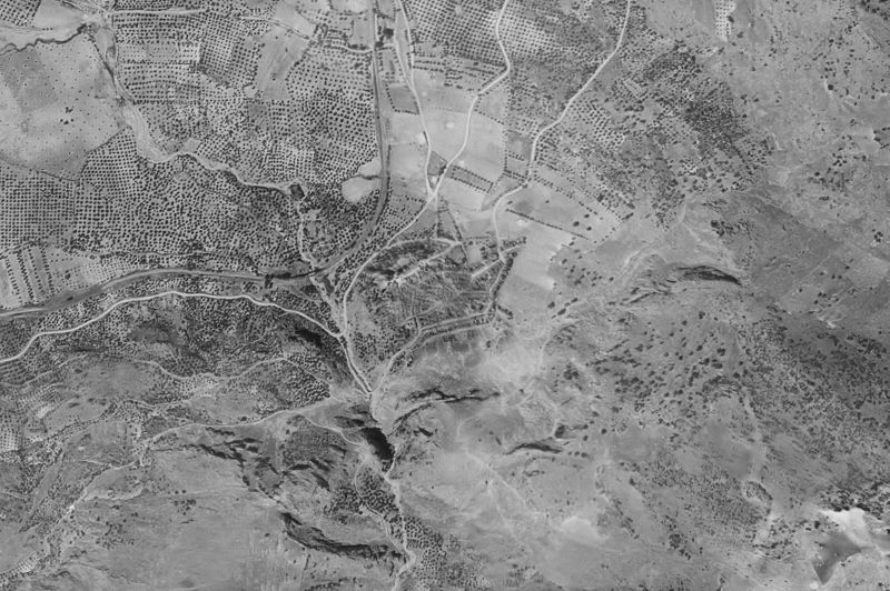 Ortofoto de 1956-1957 del núcleo de Zuheros