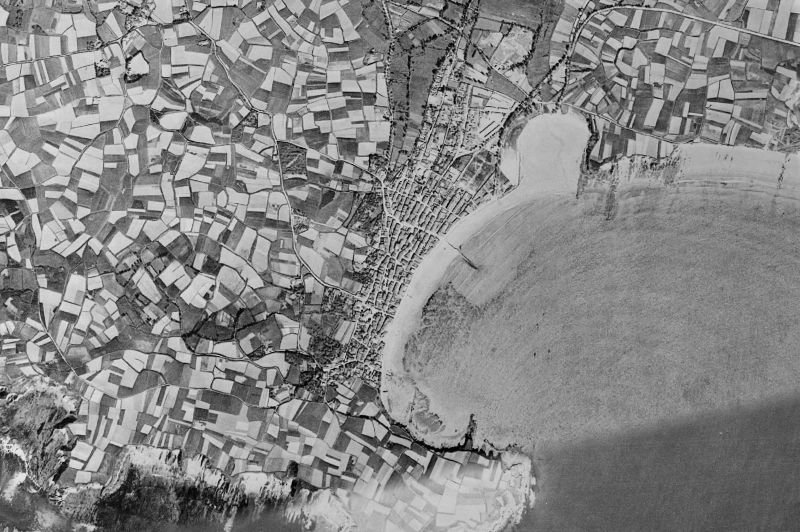 Ortofoto de 1956-1957 del núcleo de Ares