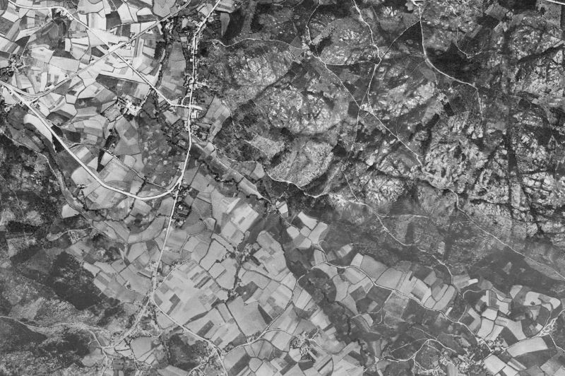 Ortofoto de 1956-1957 del núcleo de Arteixo