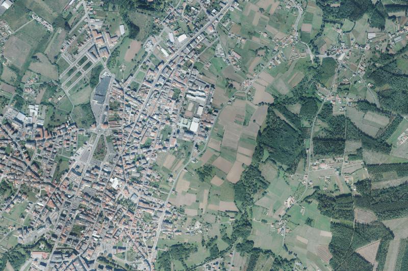 Ortofoto actual del núcleo de Carballo