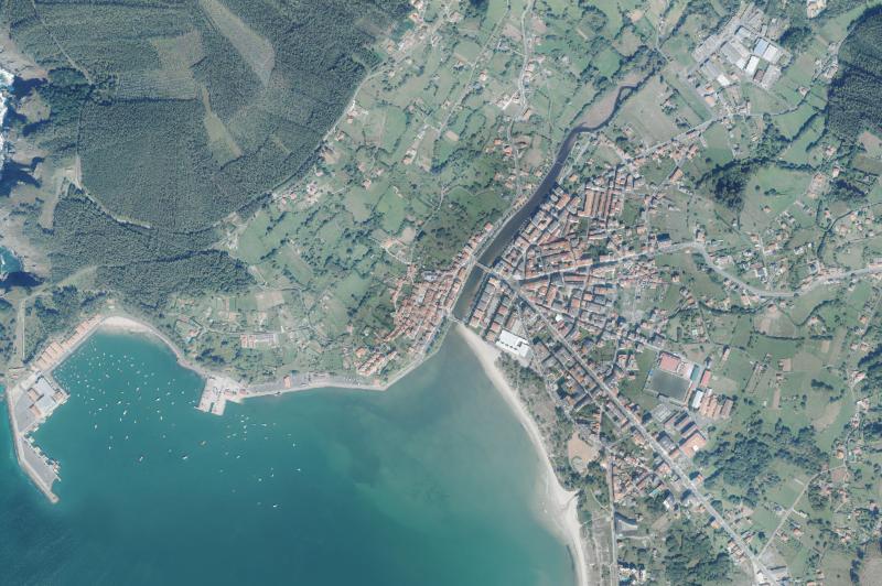 Ortofoto actual del núcleo de Cedeira