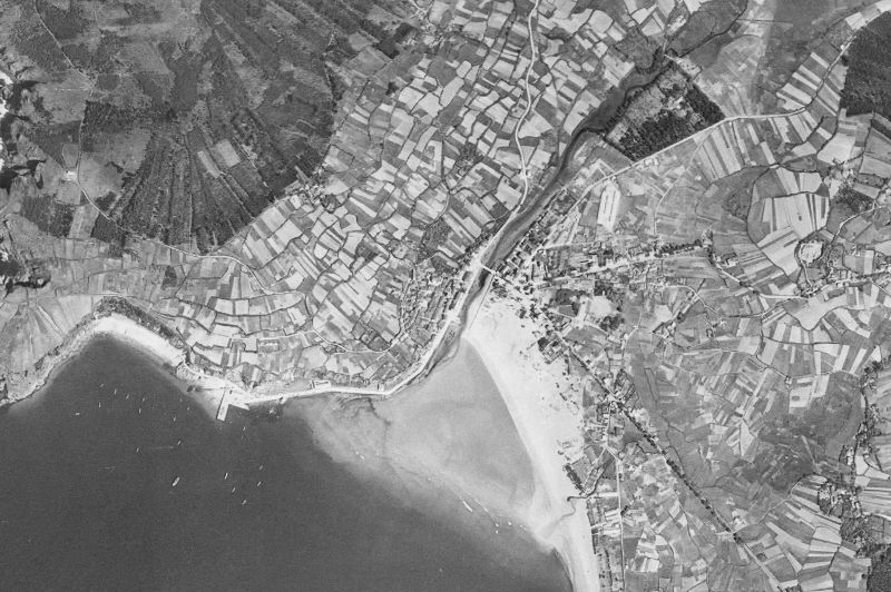 Ortofoto de 1956-1957 del núcleo de Cedeira