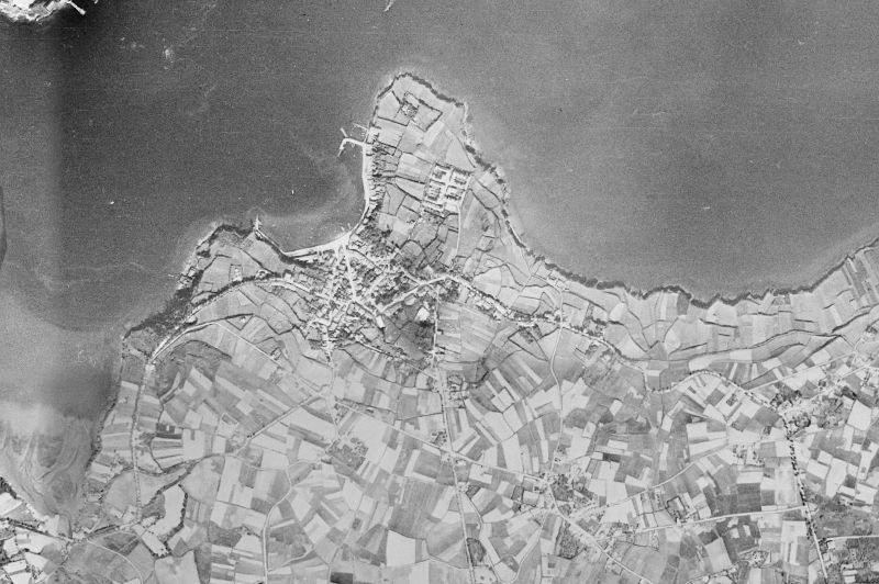 Ortofoto de 1956-1957 del núcleo de Mugardos
