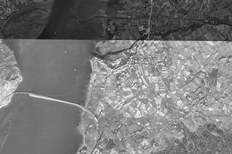 Ortofoto de 1956-1957 del núcleo de Neda