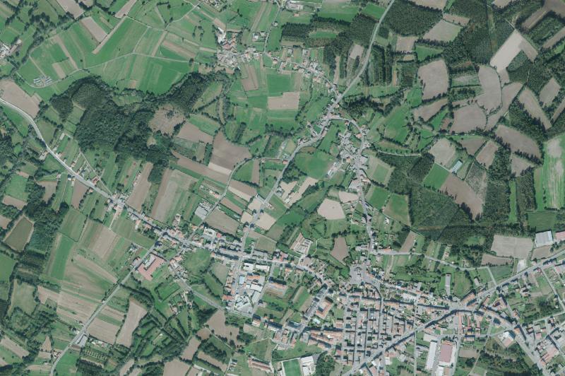 Ortofoto actual del núcleo de Santa Comba