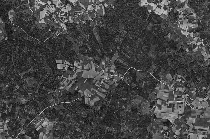 Ortofoto de 1956-1957 del núcleo de Vilarmaior