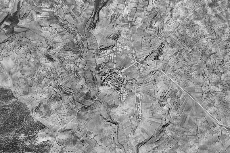 Ortofoto de 1956-1957 del núcleo de Albendea