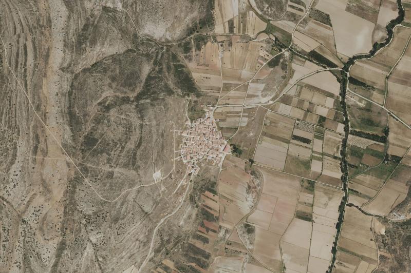 Ortofoto actual del núcleo de Alcalá de la Vega