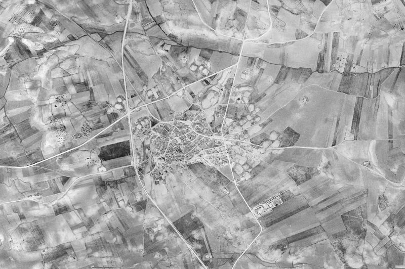 Ortofoto de 1956-1957 del núcleo de La Almarcha