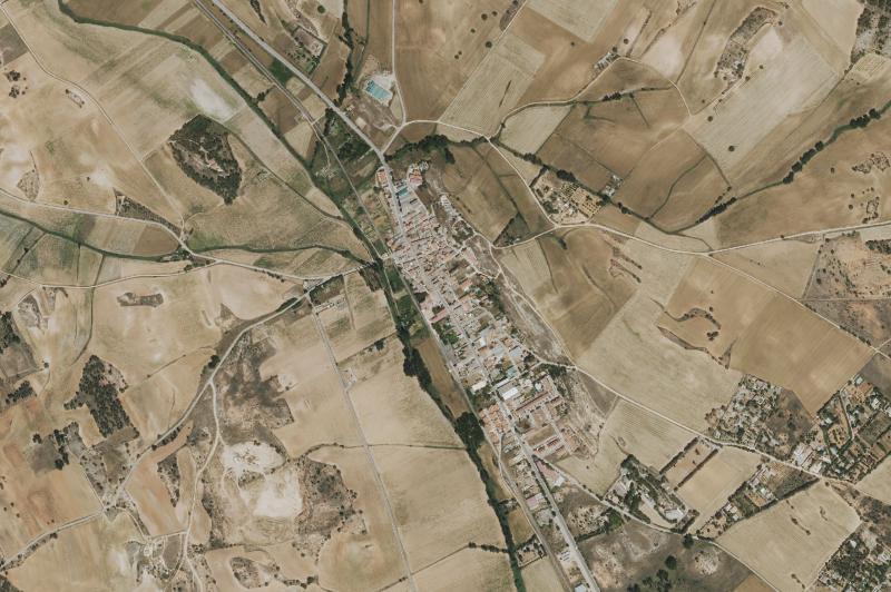 Ortofoto actual del núcleo de Chillarón de Cuenca