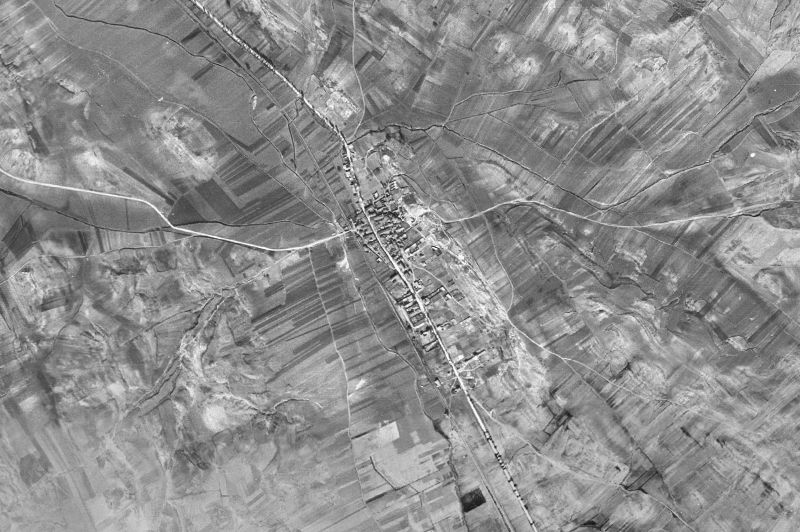 Ortofoto de 1956-1957 del núcleo de Chillarón de Cuenca