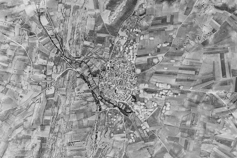 Ortofoto de 1956-1957 del núcleo de Buendía
