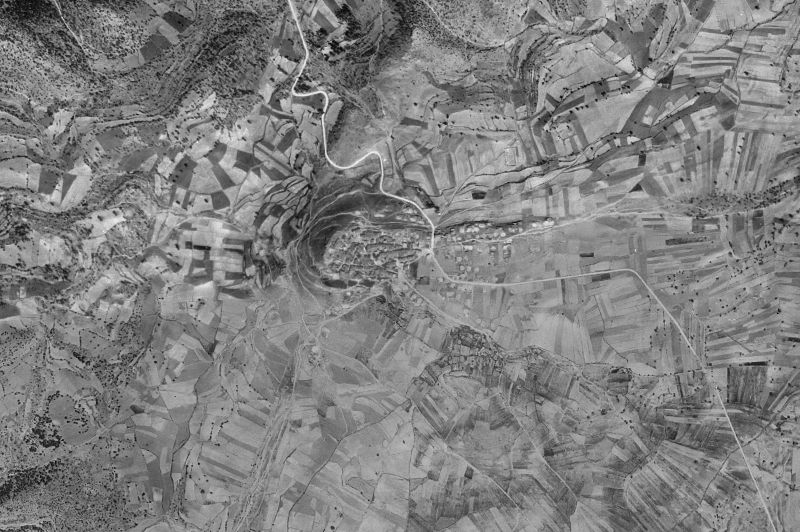 Ortofoto de 1956-1957 del núcleo de Campillos-Paravientos
