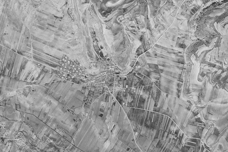 Ortofoto de 1956-1957 del núcleo de Cañada del Hoyo