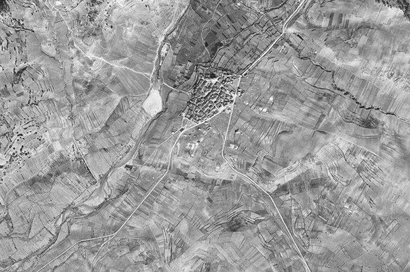 Ortofoto de 1956-1957 del núcleo de Cañamares