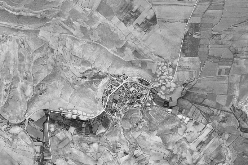 Ortofoto de 1956-1957 del núcleo de El Cañavate