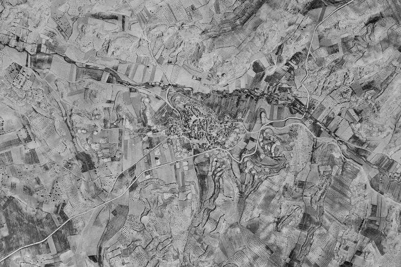 Ortofoto de 1956-1957 del núcleo de Cañaveruelas