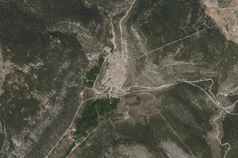 Ortofoto actual del núcleo de Cañizares