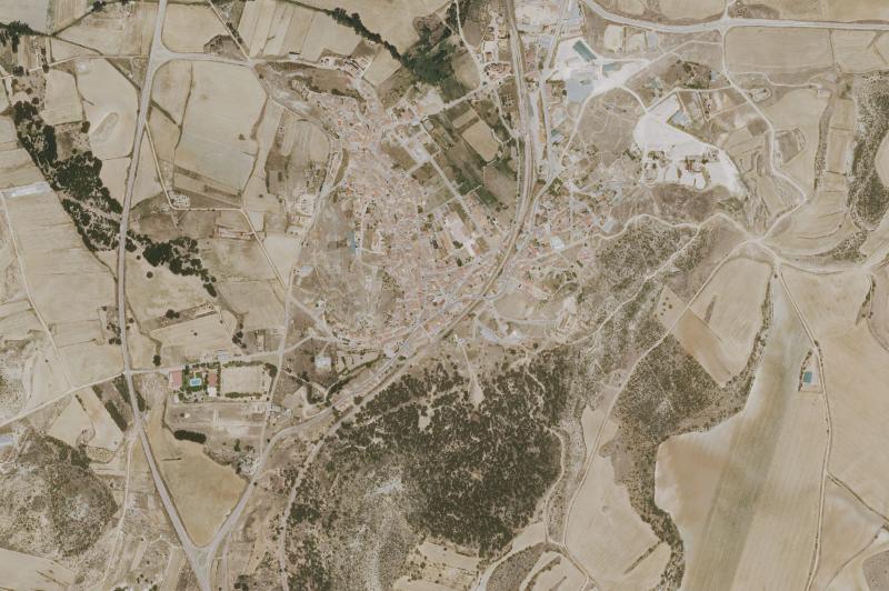 Ortofoto actual del núcleo de Carboneras de Guadazaón