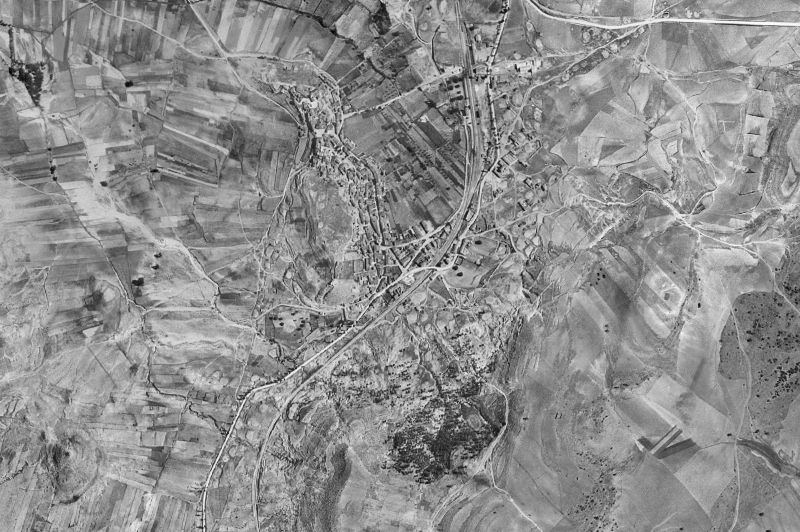 Ortofoto de 1956-1957 del núcleo de Carboneras de Guadazaón
