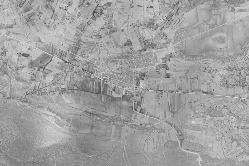 Ortofoto de 1956-1957 del núcleo de Cardenete
