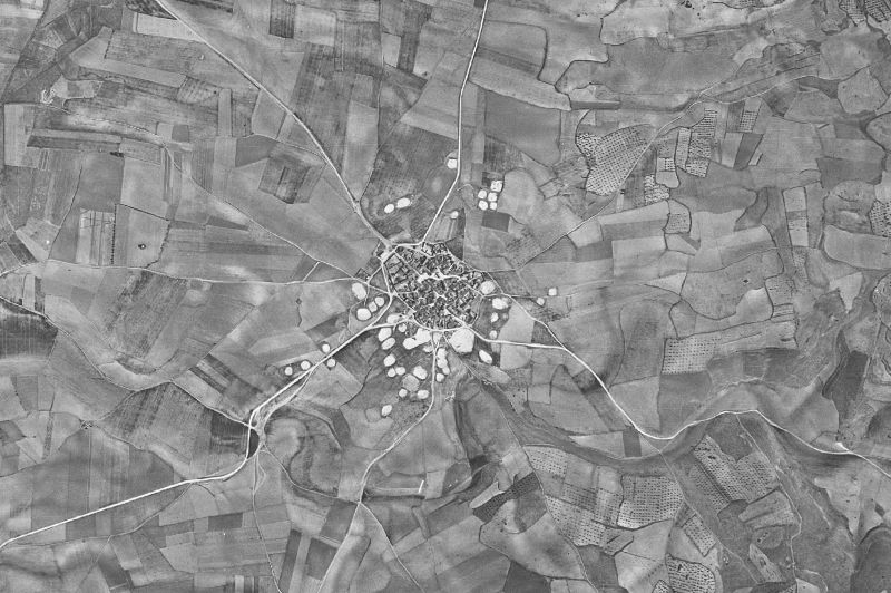 Ortofoto de 1956-1957 del núcleo de Carrascosa de Haro