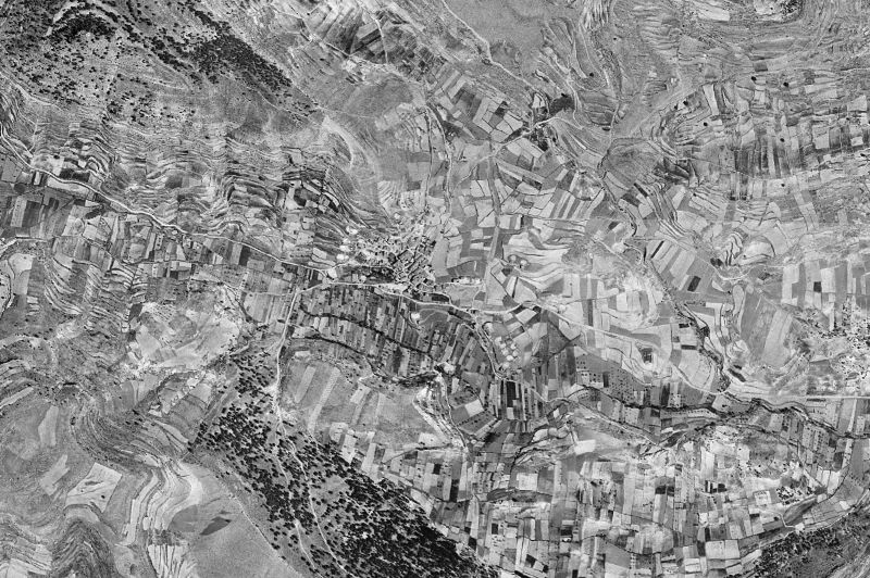 Ortofoto de 1956-1957 del núcleo de Casas de Garcimolina