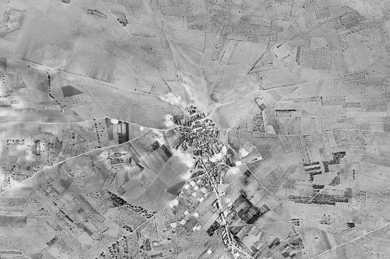 Ortofoto de 1956-1957 del núcleo de Casas de Haro