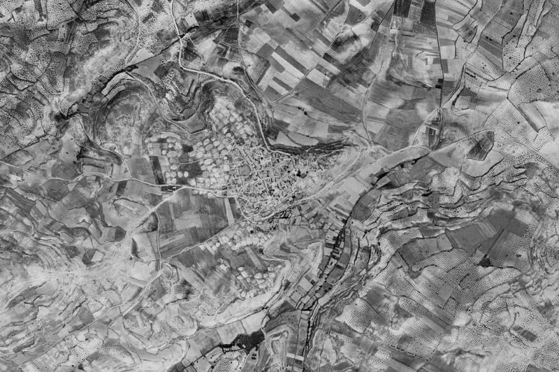 Ortofoto de 1956-1957 del núcleo de Castejón