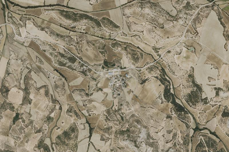 Ortofoto actual del núcleo de Castillo-Albaráñez