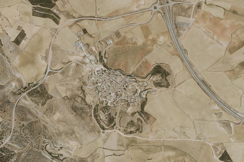 Ortofoto actual del núcleo de Castillo de Garcimuñoz