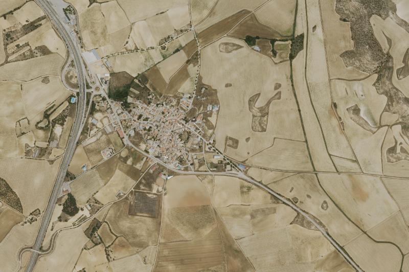 Ortofoto actual del núcleo de Cervera del Llano