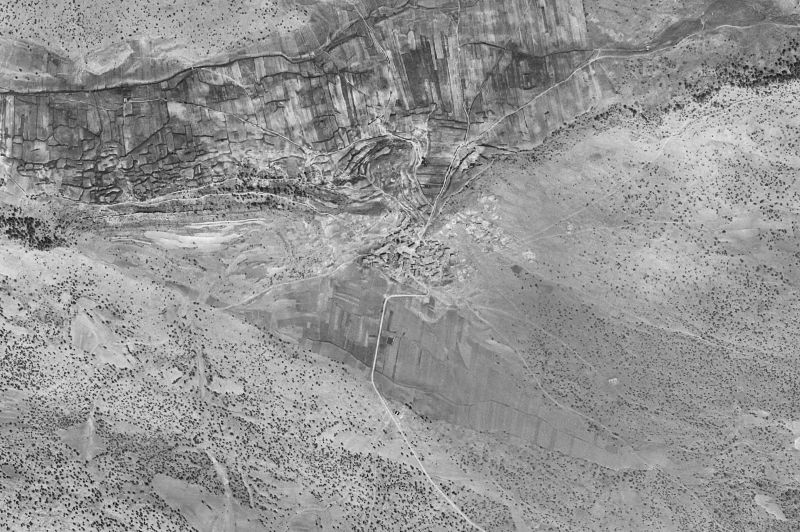 Ortofoto de 1956-1957 del núcleo de La Cierva