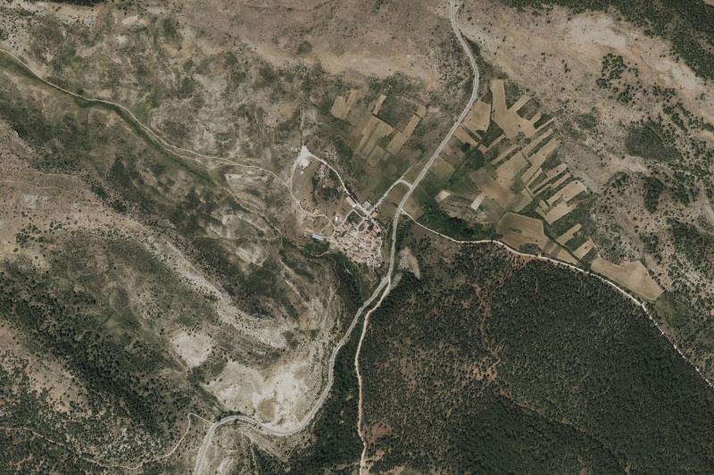 Ortofoto actual del núcleo de Cueva del Hierro