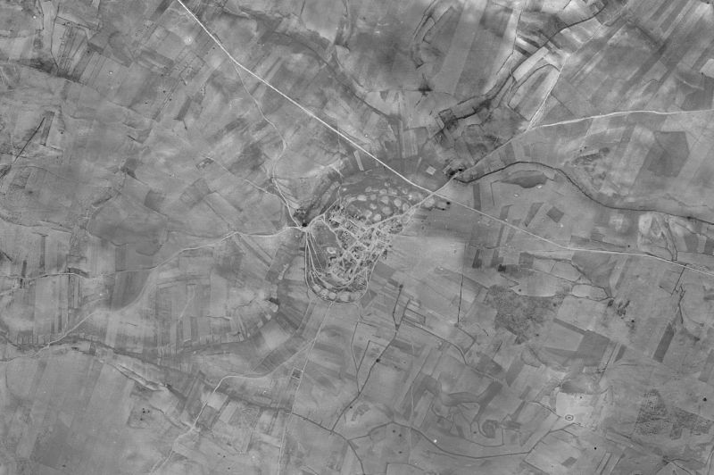 Ortofoto de 1956-1957 del núcleo de Chumillas