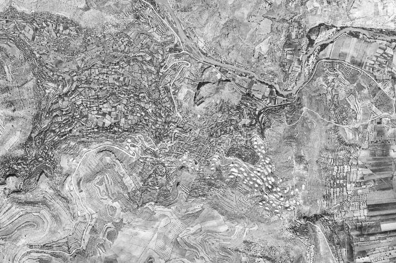 Ortofoto de 1956-1957 del núcleo de Enguídanos