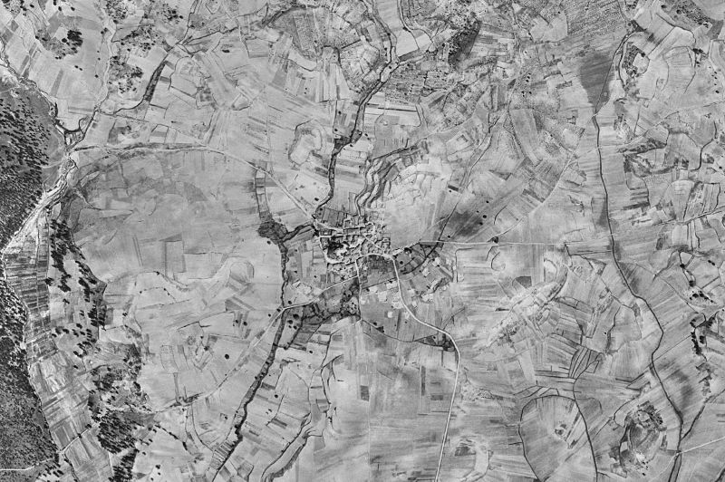 Ortofoto de 1956-1957 del núcleo de Fresneda de la Sierra