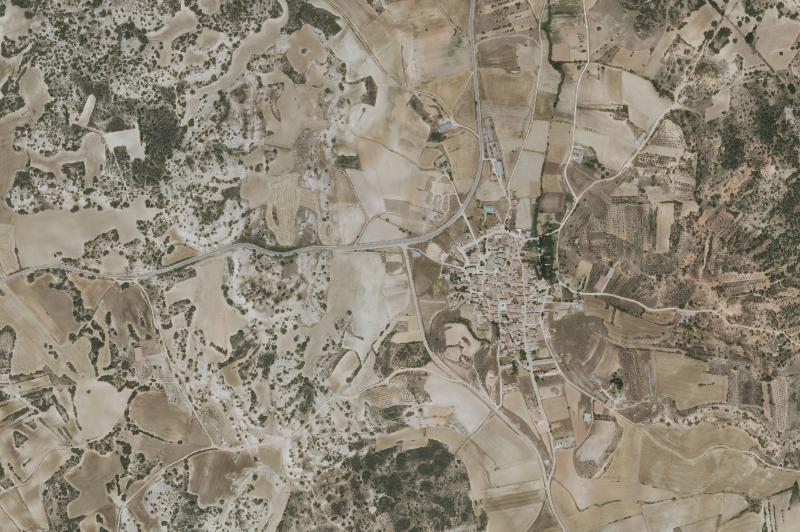 Ortofoto actual del núcleo de La Frontera