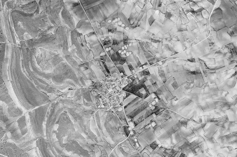 Ortofoto de 1956-1957 del núcleo de Fuentelespino de Haro