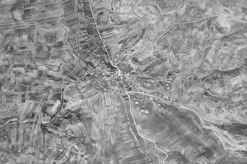 Ortofoto de 1956-1957 del núcleo de Fuentes