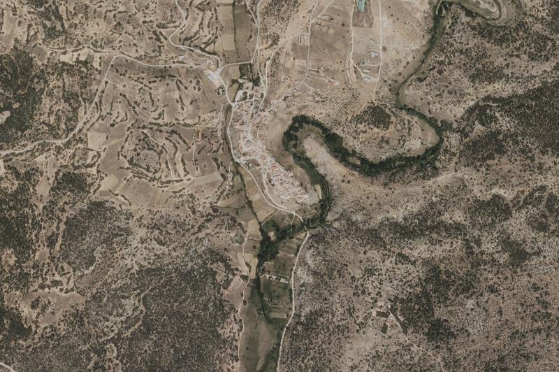 Ortofoto actual del núcleo de Garaballa