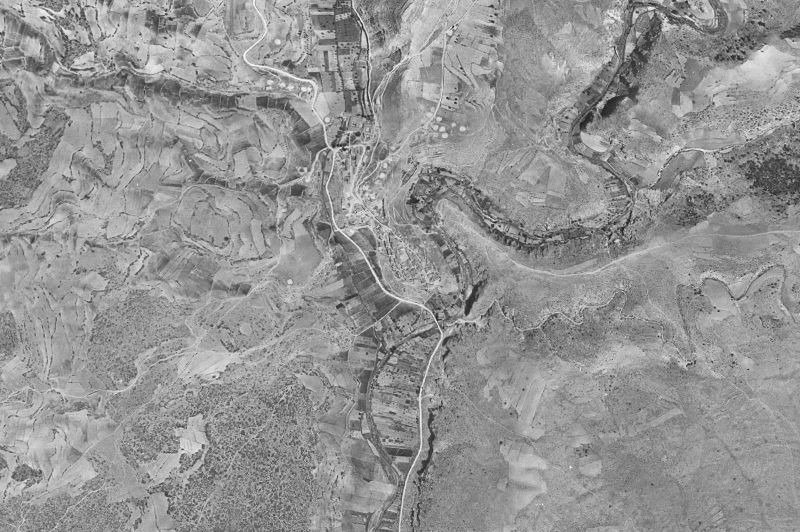 Ortofoto de 1956-1957 del núcleo de Garaballa