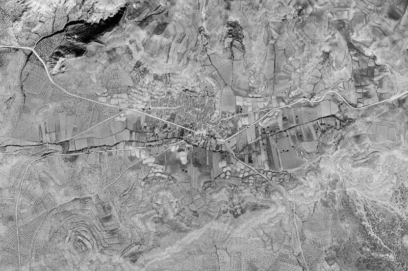 Ortofoto de 1956-1957 del núcleo de Gascueña