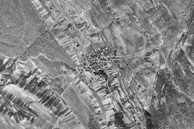 Ortofoto de 1956-1957 del núcleo de Graja de Campalbo