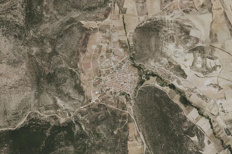 Ortofoto actual del núcleo de Henarejos
