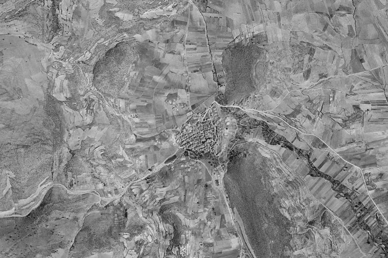 Ortofoto de 1956-1957 del núcleo de Henarejos