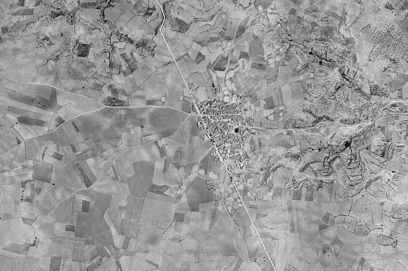Ortofoto de 1956-1957 del núcleo de El Herrumblar