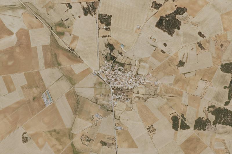 Ortofoto actual del núcleo de Hontecillas
