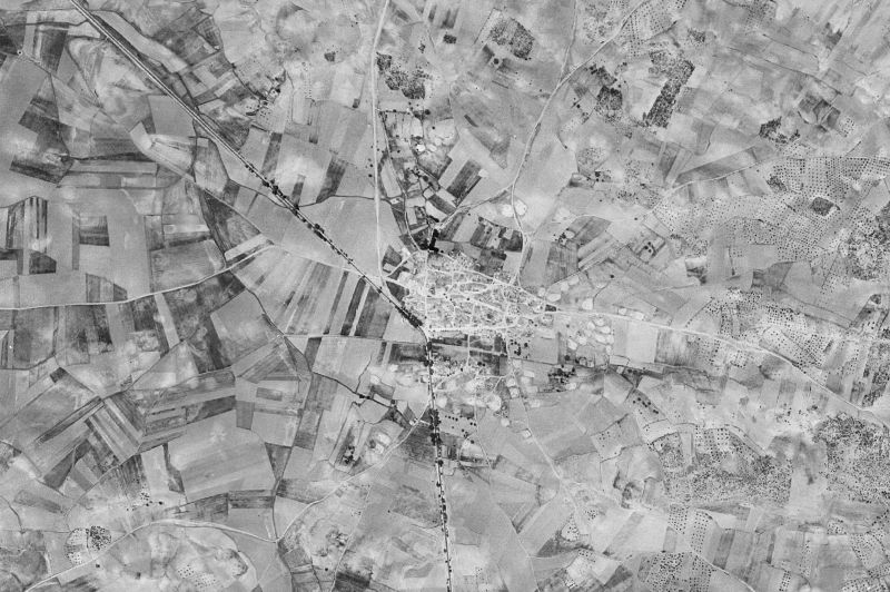Ortofoto de 1956-1957 del núcleo de Hontecillas